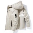 thumbnail image 4 of Chaqueta con capucha y cremallera para hombre, abrigo informal de alta calidad, resistente al viento, para deportes al aire libre, estilo ligero, para otoño e invierno, novedad de 2024, 4 of 4