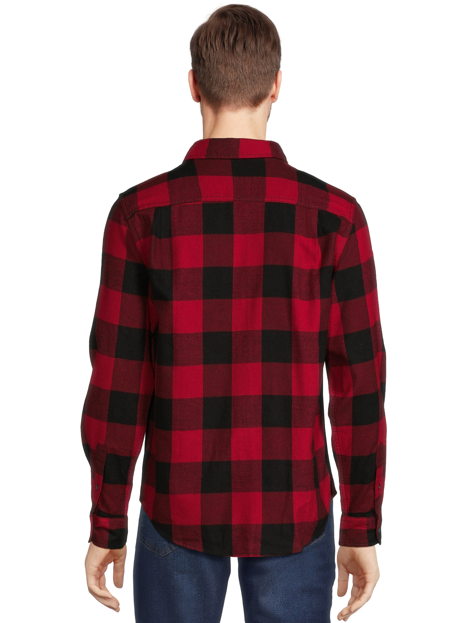 George Men's Long Sleeve Flannel Shirts, 2-Pack, Sizes S-2XL - image 5 of 5