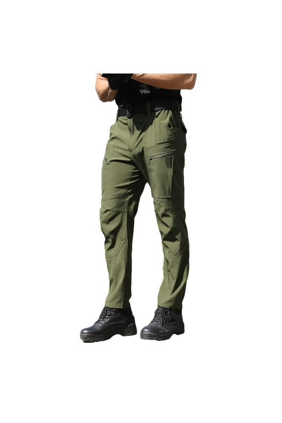 Work Pants for Men Stretch Cargo Pants Men Lightweight Tapered Hunting Tactical Hiking Pants Athletic Military Work Long Trousers