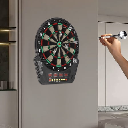 Electronic Dart Board Innovative Dart Machine Round Dart Board with 6 Darts