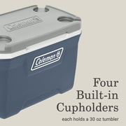 Coleman 52 qt Hard Sized Cooler / Ice Chest, 316 Series, Lakeside Blue