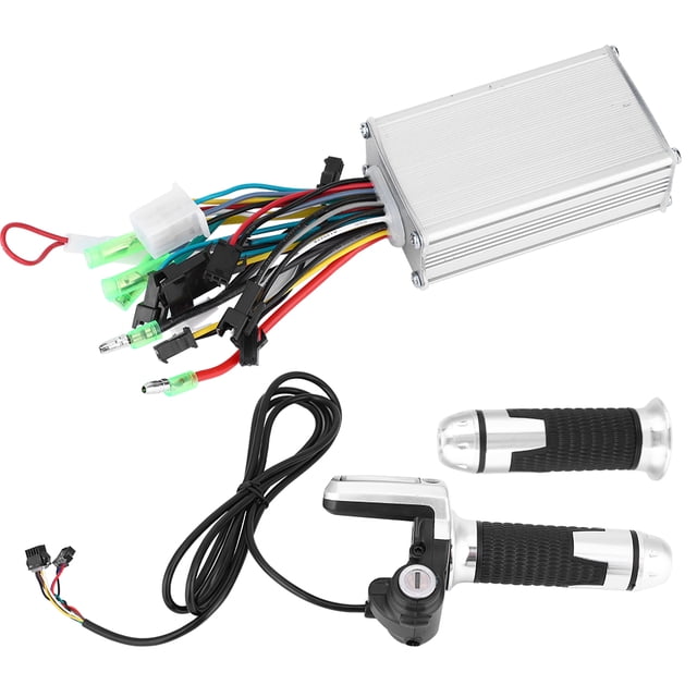 Kit De Controlador De Scooter, Controlador Sin Escobillas De Motor, Pantalla LCD Impermeable, Kit De Controlador Sinusoidal De Aluminio Sin Escobillas para Bicicleta Eléctrica Sin Escobillas(350W48V)