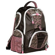 Shiny Leopard-Print Backpack
