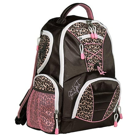 Shiny Leopard-Print Backpack