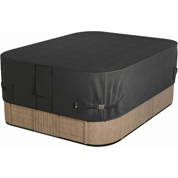 Outdoor Waterproof Rectangular Hot Tub Cover 85 X 77 Inch Fit 84 X 76 or 83 X 75