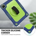 thumbnail image 6 of SOATUTO for iPad Air 6 5 4 10.9 2024 2022 2020 iPad Pro 11 Case 2022 with Handle 360° Kickstand Protective Armmor Case for iPad Pro 11 inch, iPad Air 6th  5th 4th Gen 10.9 Navy+Green, 6 of 7