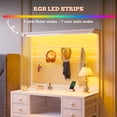 thumbnail image 4 of EnHomee White Dresser for Bedroom with Open Shelves 10 Drawers Dresser with Charging Station and LED Lights,Fabric Dressers & Chests of Drawers, 4 of 7