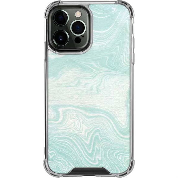 Skinit Marble Marbleized Mint iPhone 14 Pro Max Clear Case