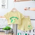 thumbnail image 2 of Children's two-piece summer small and medium-sized children's baby Korean three-dimensional dinosaur short sleeved shorts set for boys' summer wear, 2 of 2
