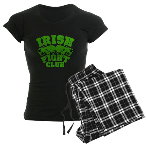 CafePress - Irish Fight Club Women's Dark Pajamas - Women's Short Sleeve Print T-Shirt and Pants Dark Cotton Pajama Set