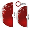 thumbnail image 3 of FMSHPON Christmas Snowflakes Xmas Christmas Tree Skirt Stand Mat for Holiday Party Decoration Indoor Outdoor 48 inches, 3 of 6