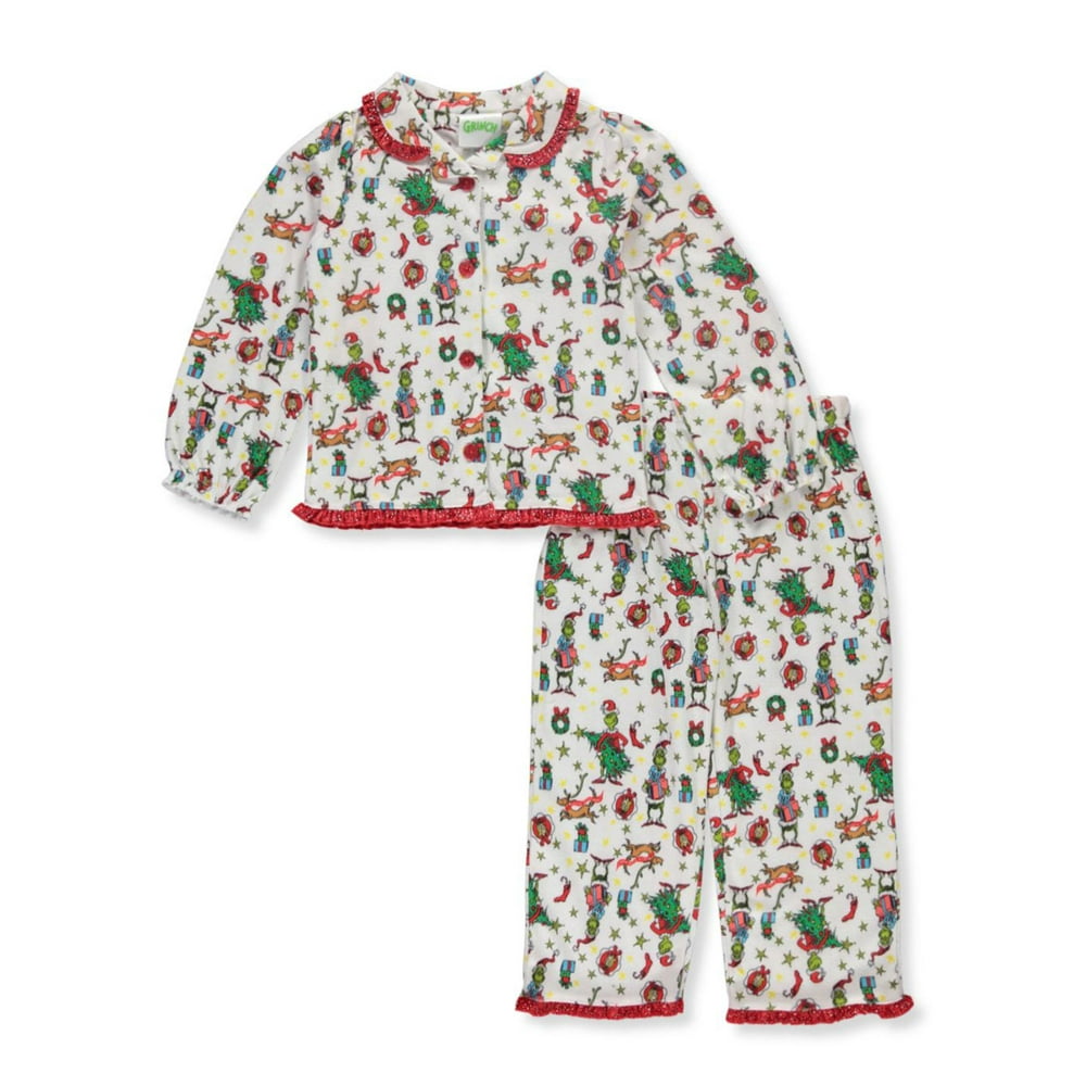 Dr. Seuss' The Grinch Grinch Girls' Medley 2Piece Pajamas (Toddler