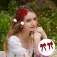 thumbnail image 4 of Pompoms Hairpin New Year Hair Clip Blingbling Elegant Christmas Barrette Bunches Headwear Sweet Balletcore Trend, 4 of 9