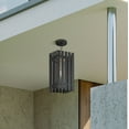 thumbnail image 5 of 20757-04 Livex Lighting Greenwich - 1 Light Outdoor Pendant Lantern in Industrial Style - 8 Inches wide by 18 Inches high-Black/Satin Brass Finish, 5 of 10
