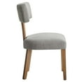 thumbnail image 4 of Side Dining Chair, Set of 2, Grey Gray, Fabric, Kitchen Cafe Bistro Hospitality Restaurant, Modern Contemporary HB36867, 4 of 11