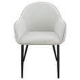 thumbnail image 4 of Emma Fabric Upholstered Dining Arm Chair Fog Grey (Set of 2), 4 of 13