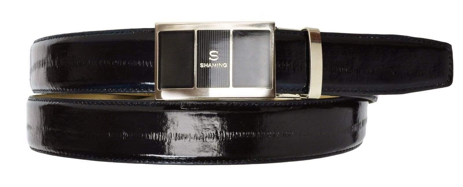 eel skin belt
