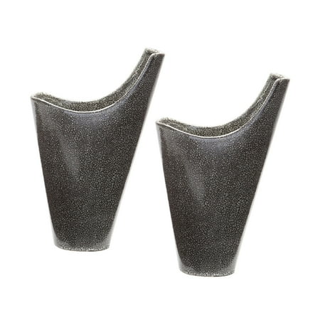 Dimond Home Gray Reaction Filled Vase - Set of 2