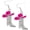 Pink, variant on Sparkling Hat Boot Dangle Earrings Multicolor Enamel Rhinestone Weatern Cow Country women earrings