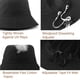 thumbnail image 3 of Sombreros de cubo para mujer, sombrero de playa para adolescentes, niñas, ala ancha, gorras de pescador de verano UPF 50+, 3 of 7