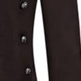 thumbnail image 6 of Hulanddfd Mens Coat Gothic Long Trench Coat, Stand Collar Double Breasted Outerwear with Silver Buttons, Vintage Wear, 6 of 8