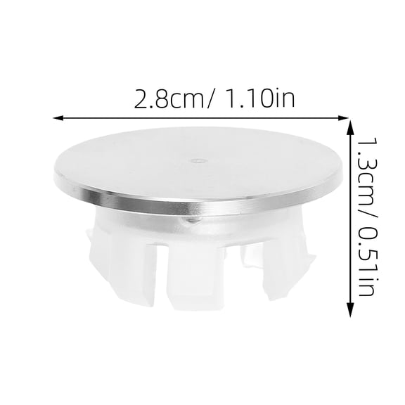 MIPCASE Stainless Steel Overflow Cover for Tub and Sink Silver Decorative Drain Cap