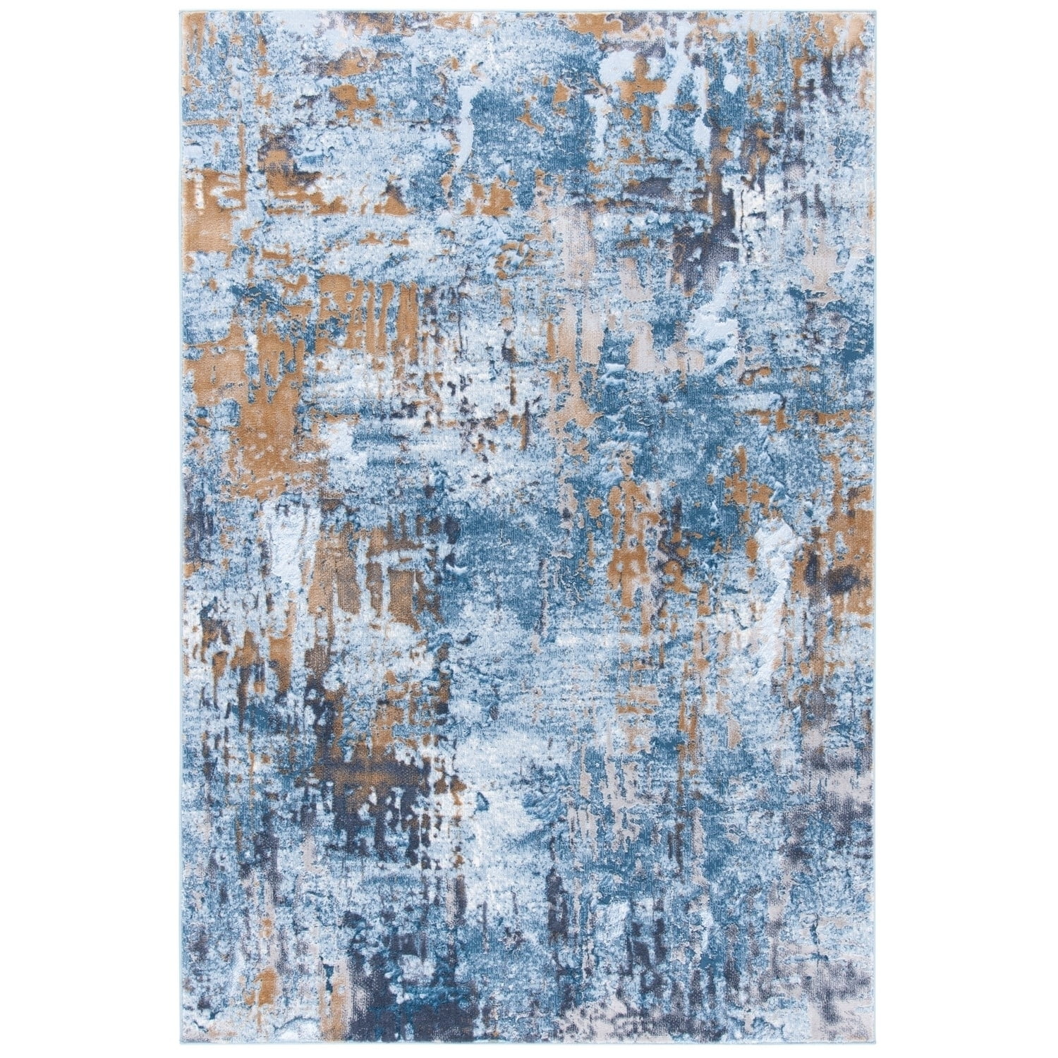 SAFAVIEH Lagoon Collection LGN182M Blue / Gold Rug
