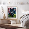thumbnail image 6 of Diamond Art Kit for Adults, Regal Wolf Nature Blossoms Portrait Diamond Painting for Adults Beginners, 5D DIY Diamond Art Painting Kits, Colorful Diamond Painting Craft for Home Decor 12x16 Frameless, 6 of 7