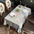 thumbnail image 2 of Pioneer Flower Floral Print Pattern Rectangle Tablecloth 60"x120", Waterproof Polyester Table Cloth, Wipeable Spillproof for Dining Camping Indoor Outdoor, 2 of 6