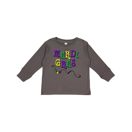 

Inktastic Mardi Gras Beads Gift Toddler Boy or Toddler Girl Long Sleeve T-Shirt