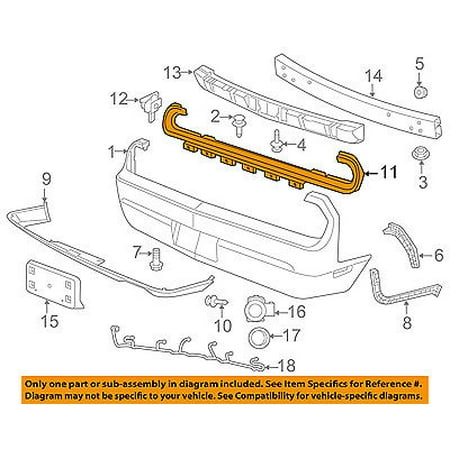 Rear Wing Bracket - Dodge CHRYSLER OEM 08-16 Challenger Rear Bumper-Outer Bracket 68039502AA