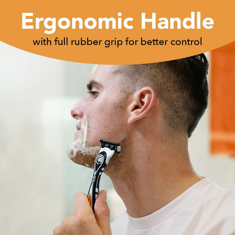 BIC Flex 5 Blade Refillable Razors, Men's, 5-Blade, 1 Handle and 3 Cartridges