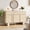 White Oak, variant on 47 Inch Wide Modern Sideboard Buffet - 3 Drawers 3 Doors Storage Cabinet with Reinforced Legs for Kitchen Living Room, Whitewashed Oak