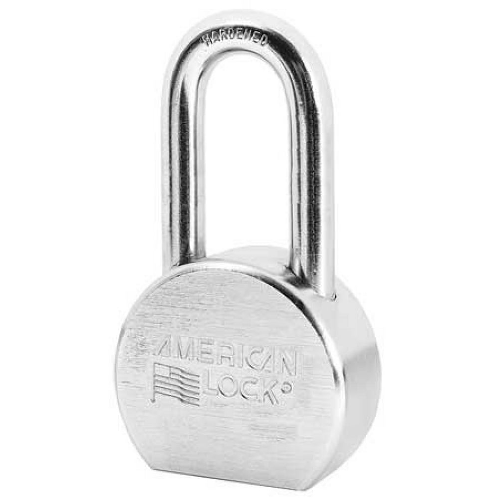AMERICAN LOCK A701D Padlock, Keyed Different, Long Shackle, Round Steel