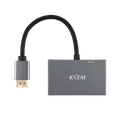 4XEM 3Port MultiMonitor Hub Adapter Display 1.4 to 2 DisplayPort