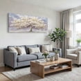 thumbnail image 3 of Large White Trees of Life Canvas Wall Art, Creative Trees Decor Painting Canvas Print for Living Room, Bedroom, Office Decorations, Gifts for Men, 3 of 7