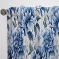 thumbnail image 3 of Designart "Airy Blue Damask Serenity" Damask Bohemian Curtain, Damask, 3 of 6