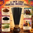 thumbnail image 3 of Lemon Eucalyptus Incense Sticks 11" Bulk - 1 Bundle 85 to 100 Sticks - Smooth and Clean Long Burn Time, 45 to 60 Minutes., 3 of 17
