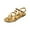 Gold, variant on Summer Sandals for Women Footbed Solid Color Open Toe Slip-On Comfortable Flat Sandals Slippers With Buckle for Women Beach Vacation Holiday Vintage Fashion Black 8