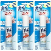 Lysol Disinfectant Spray To Go, Crisp Linen, 1 Ounce (Pack Of 3)