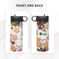 thumbnail image 3 of Bingfone Christmas Gingerbread Cookies Print 18oz Sports Insulated Kettle With Straw, Leakproof & BPA Free, Drinking Sports Water Bottle for Fitness, Gym & Outdoor, 3 of 8