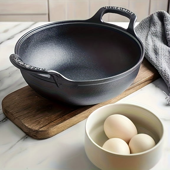 Mini, Non-Stick, Durable Pre-Seasoned Cast Iron Skillet With Dual Handles - Versatile Cookware For Outdoor Grilling & Camping