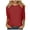 Red, variant on Women's 3/4 Sleeve Casual T-Shirt Summer Comfortable Round Neck Raglan Top Versatile Stylish Blouse Soft Breathable Tee
