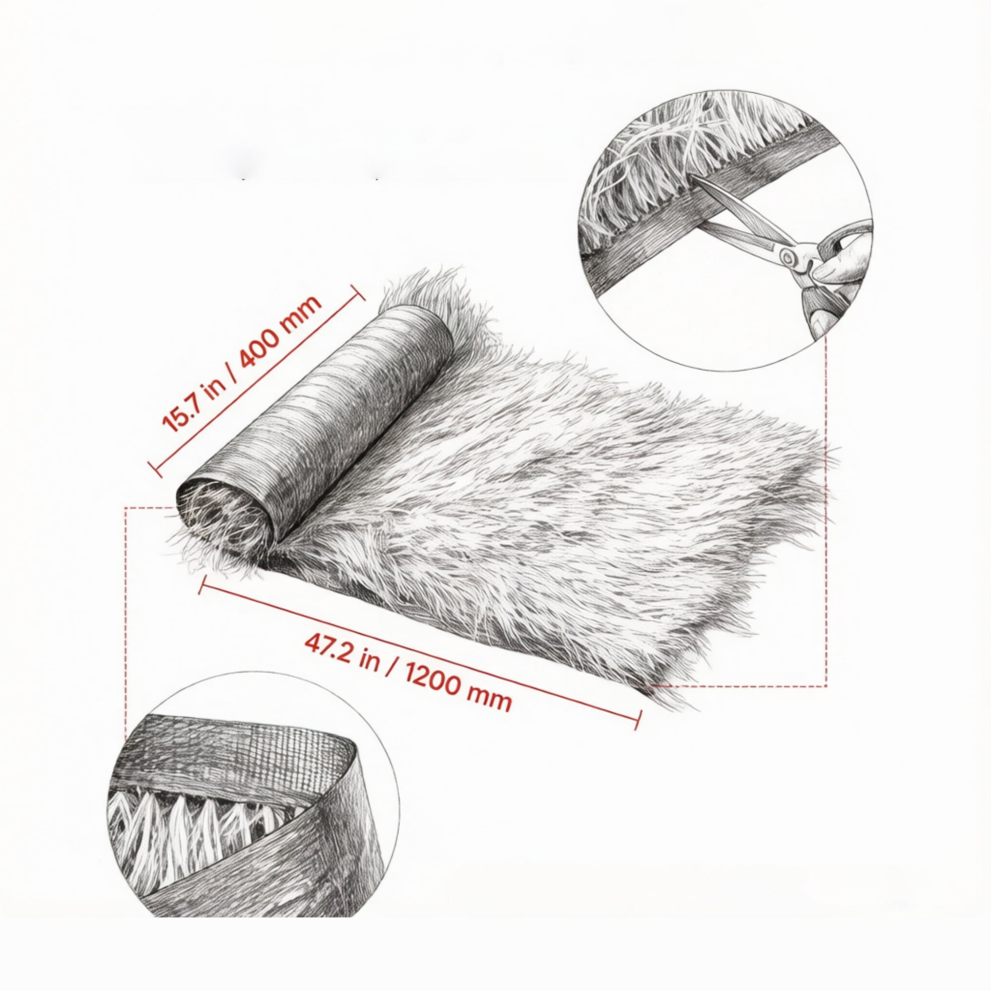 Waterproof Artificial Thatch Roof Roll (1.3 x 3.9 ft) for Bar & Tropical Decor(Only artificial thatched roof roll)