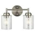 thumbnail image 6 of 45885NI Kichler Lighting Winslow - 2 Light Bath Vanity Approved for Damp Locations - with Contemporary inspirations - 12.75 inches wide-Brushed Nickel, 6 of 6