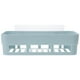 thumbnail image 4 of FELTECHELECTR Organizador de estantes de baño autoadhesivo de plástico, sin taladros, para pared, para ducha, con almohadilla adhesiva reciclable (azul cielo), 4 of 7