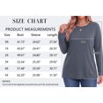 thumbnail image 6 of MOSHU 3 Pack T Shirts for Women Crew Neck Plus Size Women Shirts Long Sleeve Tees Casual Basic Fall Tops, 6 of 9