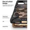 thumbnail image 4 of IBAOLE Fusion-X Compatible avec Huawei P40 Pro Étui, Pare-Chocs Robuste Antichoc - Turquoise Vert Camo Noir, 4 of 9