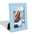 thumbnail image 2 of Grooved 4 in. x 6 in. Blue Picture Frame (Set of 2), 2 of 8