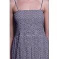 thumbnail image 5 of Bimba Rose Leaves Bimba Printed Women Flowy Smocked Spaghetti Strap Dress-X-Small, 5 of 7
